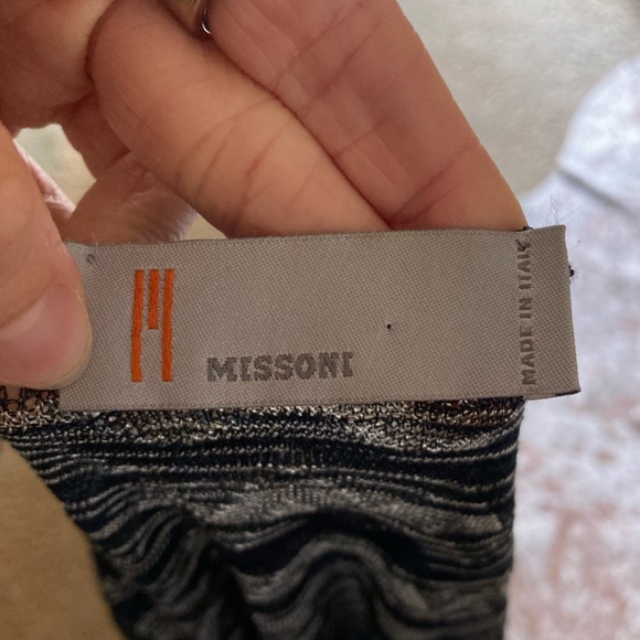 Missoni Chevron 3/4 Sleeve Semi-Sheer Wrap Top - Picture 5 of 7